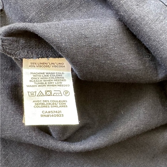 NWT Loft Linen Blend Puff Sleeve Top Small - Picture 5 of 11